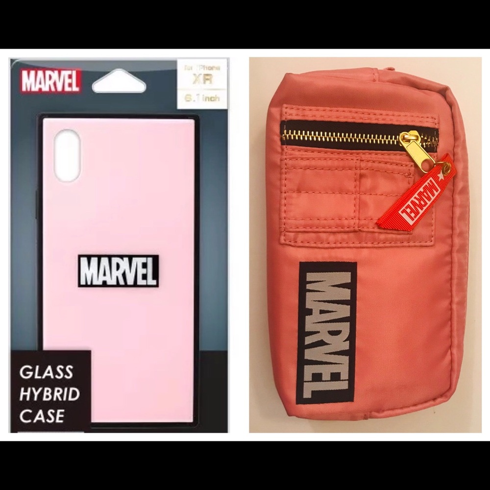 MARVEL JAPAN Makeup Bag & Glass iPhone XR Case!